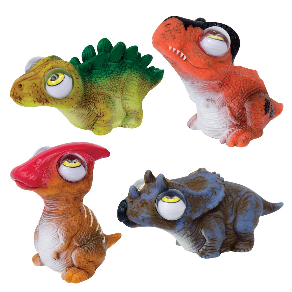 Squeeze I pop Universal Specialties Dinosaur Assortment Pop Toys pack 4 dinos - SmarToys.co