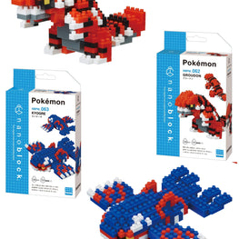 Nanoblock Building Blocks Pokemon Groudon , Kyogre  Set 2Pack