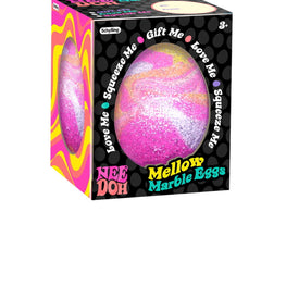 NeeDoh Mellow Marble Eggs Stress Ball One per Orden Random Color - SmarToys.co