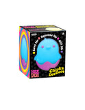 NeeDoh Chicka DeeDoos Stress Squeeze Toys Complete Gift Set Party Bundle - 3 Pack Neon Yellow/Pink/Blue