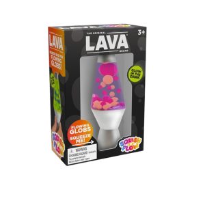 LAVA SQUISH-N-FLOW Fidget Squeeze Dollhouse Miniature Glow Lamp Desk Toy