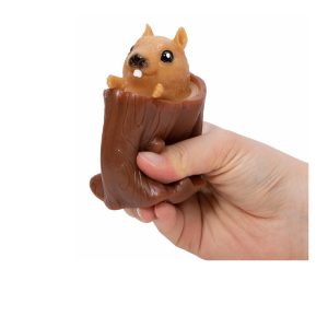 Schylling Nutty Squirrel Popper Toy Squeeze Sensory Toy
