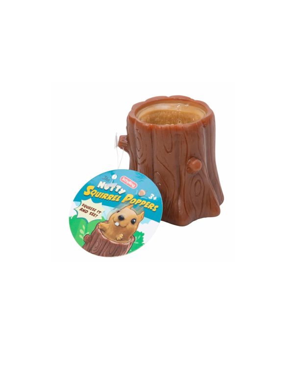 Schylling Nutty Squirrel Popper Toy Squeeze Sensory Toy - Image 3