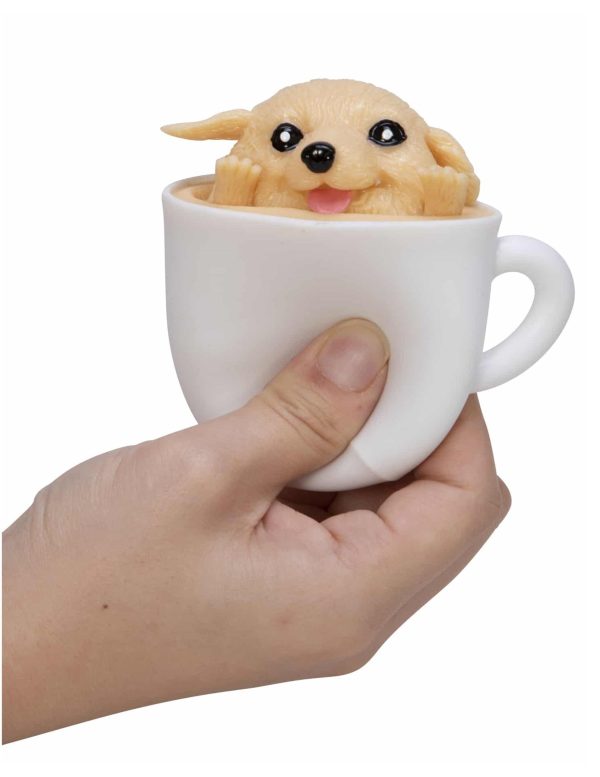 Schylling Squeeze Pup in a a Cup -Squishy Squeezy