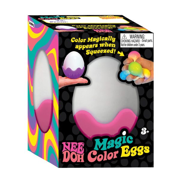 NeeDoh Magic Color Egg - Easter Squeeze Toy - Assorted Colors - Adult