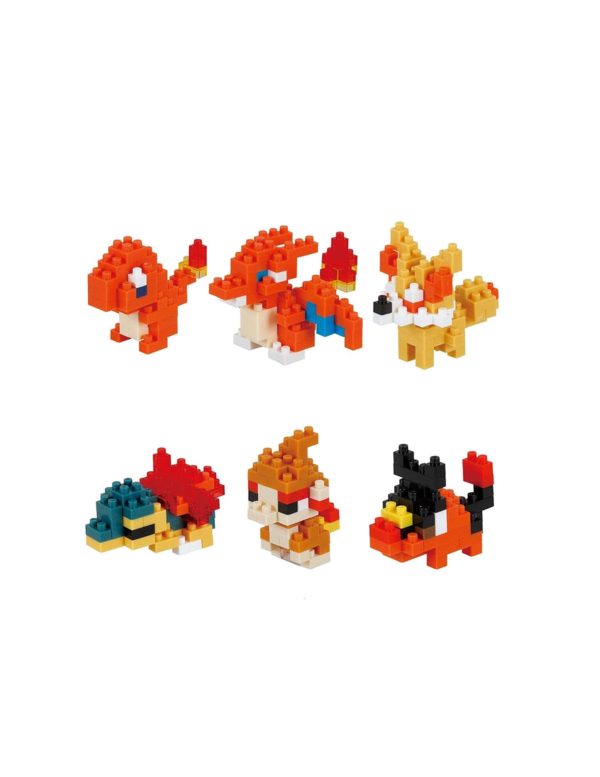 Nanoblock Pokémon Type Fire Set 1 (Blind Box Complete Set), Mininano Series Building Kit - Image 3