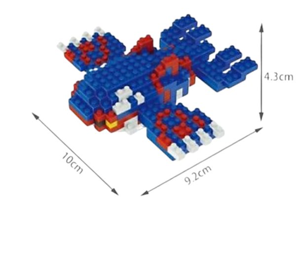 Nanoblock Pokémon Kyogre, Pokémon Series Building Kit - Image 3