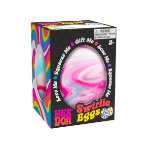 Nee Doh Squishy, Egg-Shaped Fidget Toy Swirlie Eggs