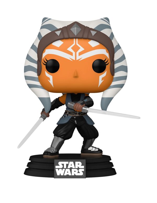 Funko Pop! Star Wars: The Mandalorian - Ahsoka with Lightsabers Vinyl Bobblehead - Image 2