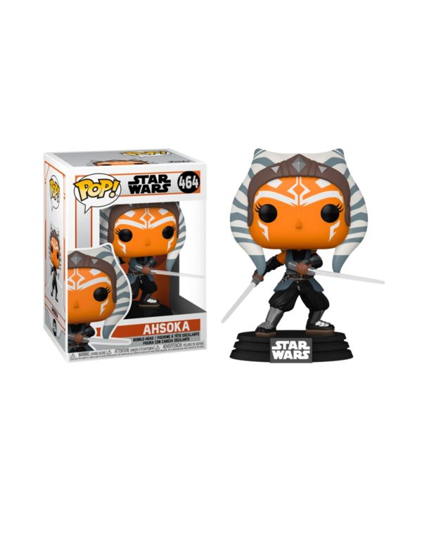 Funko Pop! Star Wars: The Mandalorian - Ahsoka with Lightsabers Vinyl Bobblehead