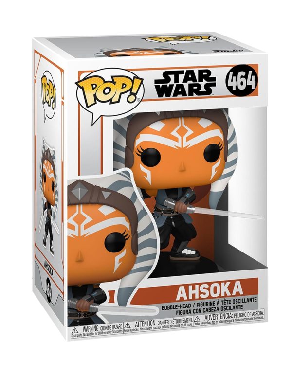 Funko Pop! Star Wars: The Mandalorian - Ahsoka with Lightsabers Vinyl Bobblehead - Image 4