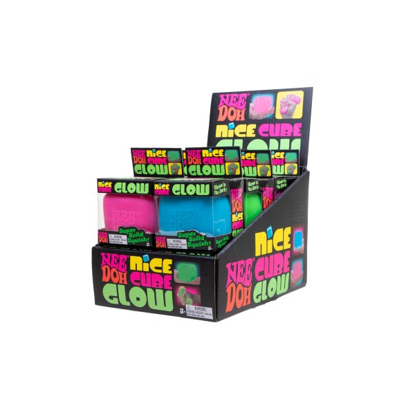 NeeDoh Squishy Nice Cube Ice Glows in the Dark Random One Per Orden - Image 9