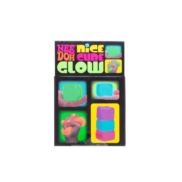 NeeDoh Squishy Nice Cube Ice Glows in the Dark Random One Per Orden - Image 10