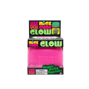 NeeDoh Squishy Nice Cube Ice Glows in the Dark Random One Per Orden