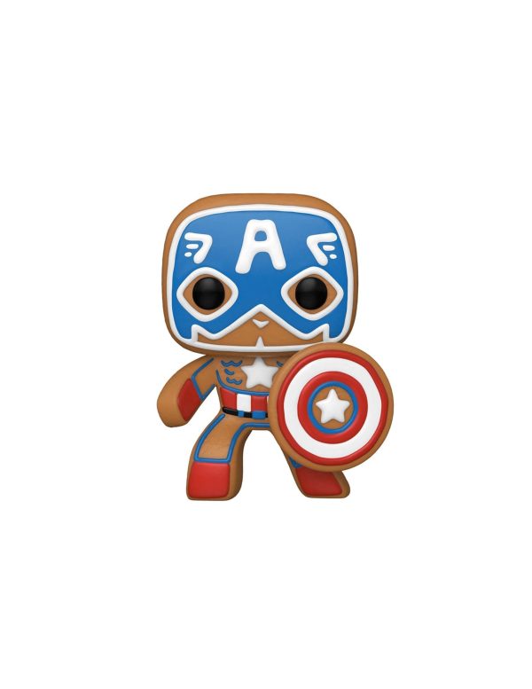 Funko Pop! Vinyl: Marvel - Gingerbread Captain America - Image 3