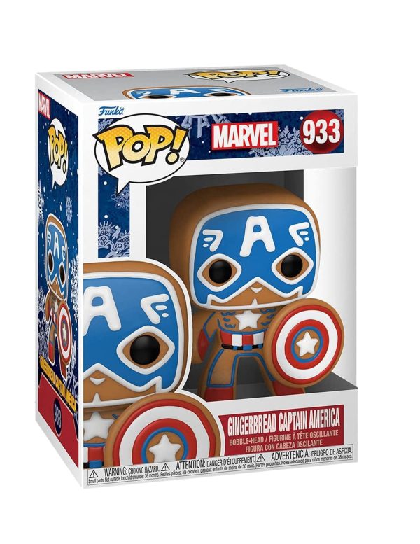Funko Pop! Vinyl: Marvel - Gingerbread Captain America - Image 4