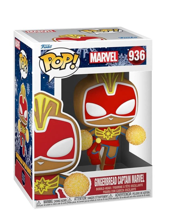 Funko Pop! Vinyl: Marvel - Gingerbread Captain Marvel - Image 3