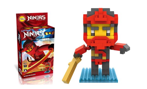 Loz Toys Ninja Mini Blocks Warrior Set"Red Kai Cole Zane - Image 5