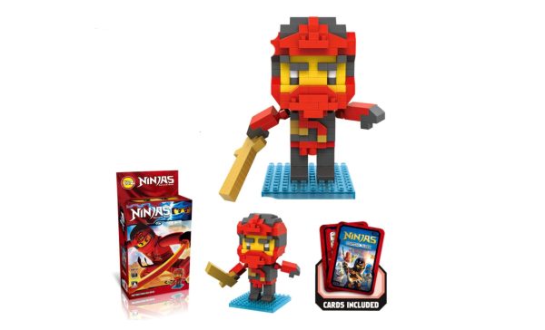 Loz Toys Ninja Mini Blocks Warrior Set"Red Kai Cole Zane - Image 6