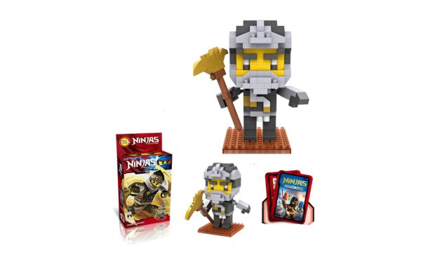 Loz Toys Ninja Mini Blocks Warrior Set"Black Zane Black - Image 4