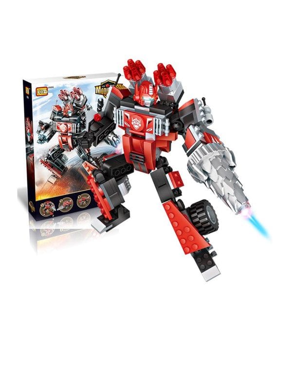 LOZ Mini Blocks Transformation Truck Crane – Build & Transform Robot Toy