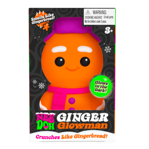 NeeDoh Squishmas Ginger Glowman Squeeze Toy