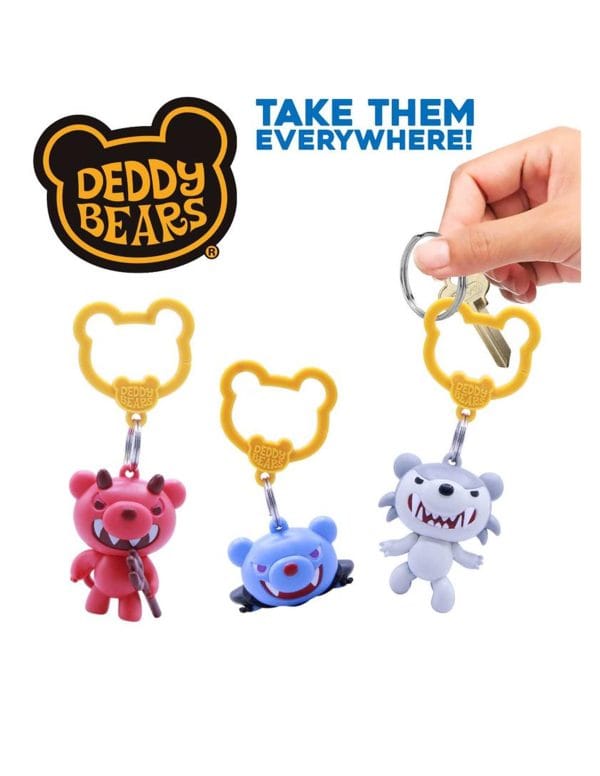 Just Toys Deddy Bears Backpack Hanger Charms (Glow-in-The-Dark Spekter) - Image 8