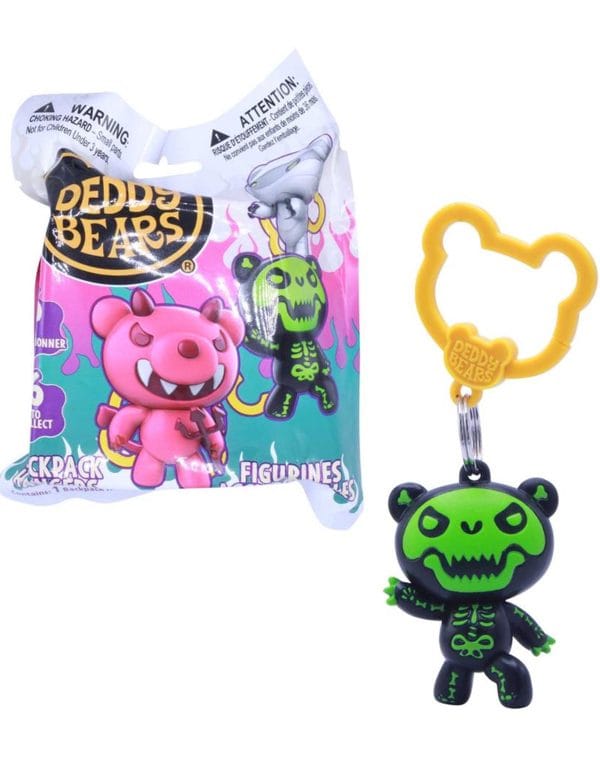 Just Toys Deddy Bears Backpack Hanger Charms (Glow-in-The-Dark Spekter)