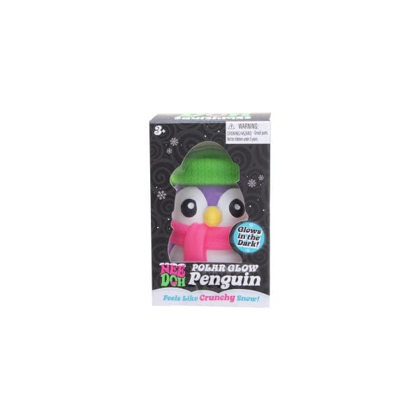 NeeDoh Polar Glow Penguin - Sensory Squeeze Toy - Assorted Colors Glow in The Dark -One per Orden - Image 7
