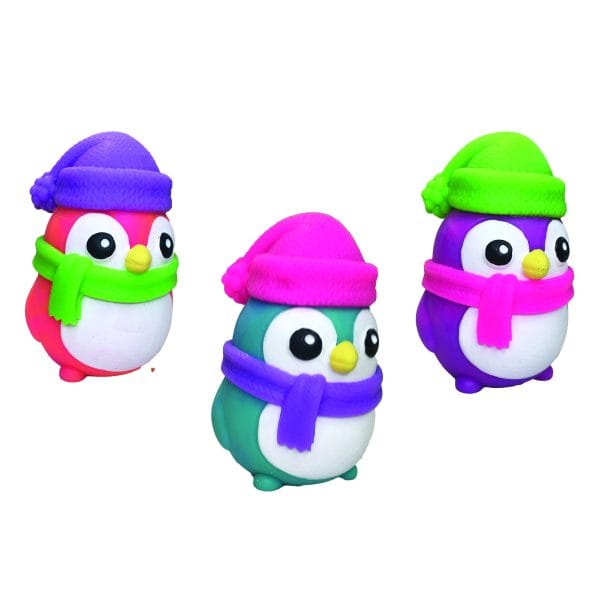 NeeDoh Polar Glow Penguin - Sensory Squeeze Toy - Assorted Colors Glow in The Dark -One per Orden - Image 2