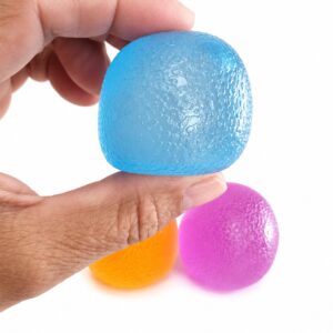 Smartoys Mini Gumdrop Squeeze Toys-3 Pack Sensory Stress Relief Squishy Ball Soft Textured Fidget Toys for Kids Ages 3+