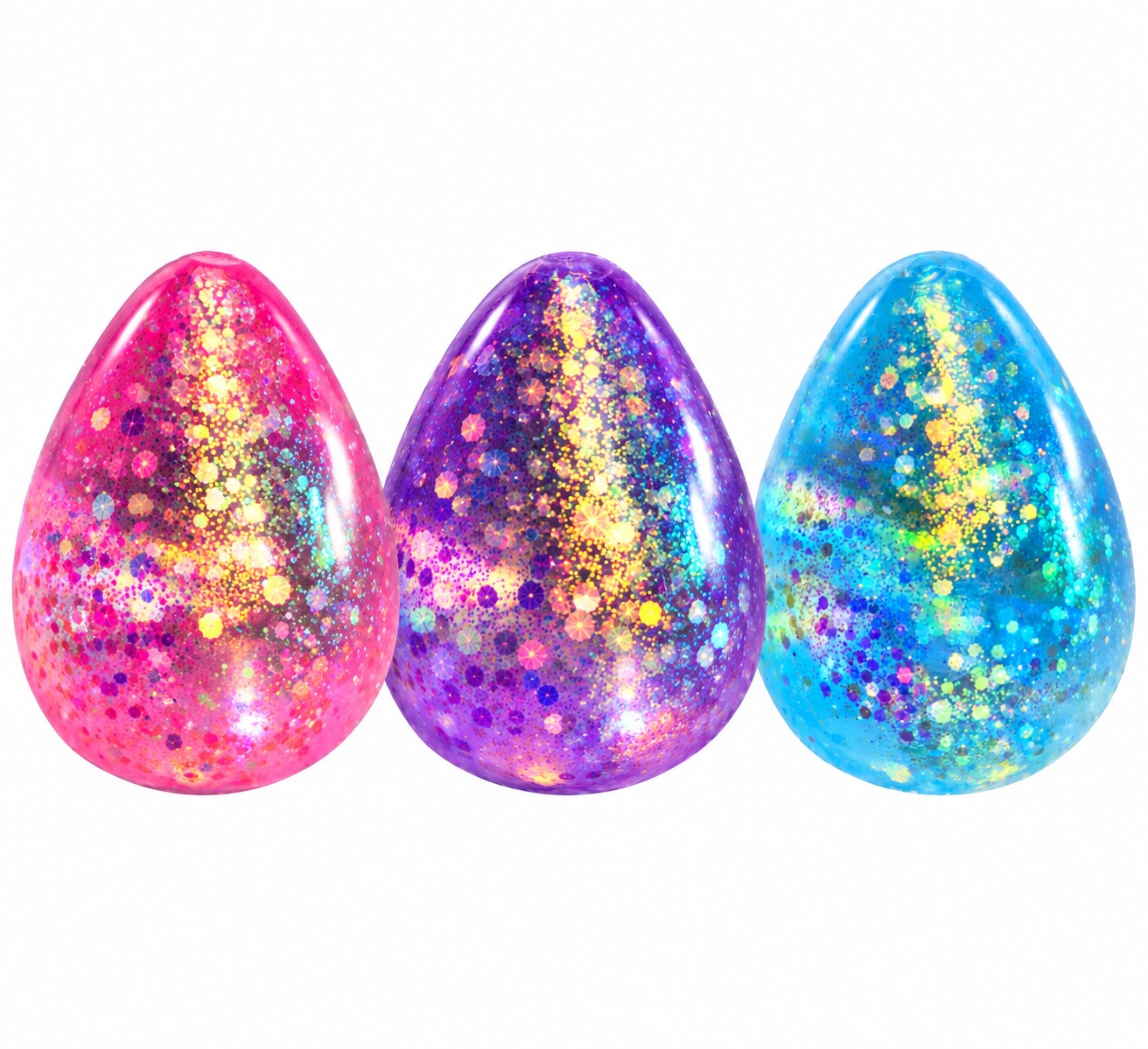 Smartoys Mini Glitter Drops –3-Pack Squishy Sensory Fidget Toys Gift Set- Ages 3+ - Image 5