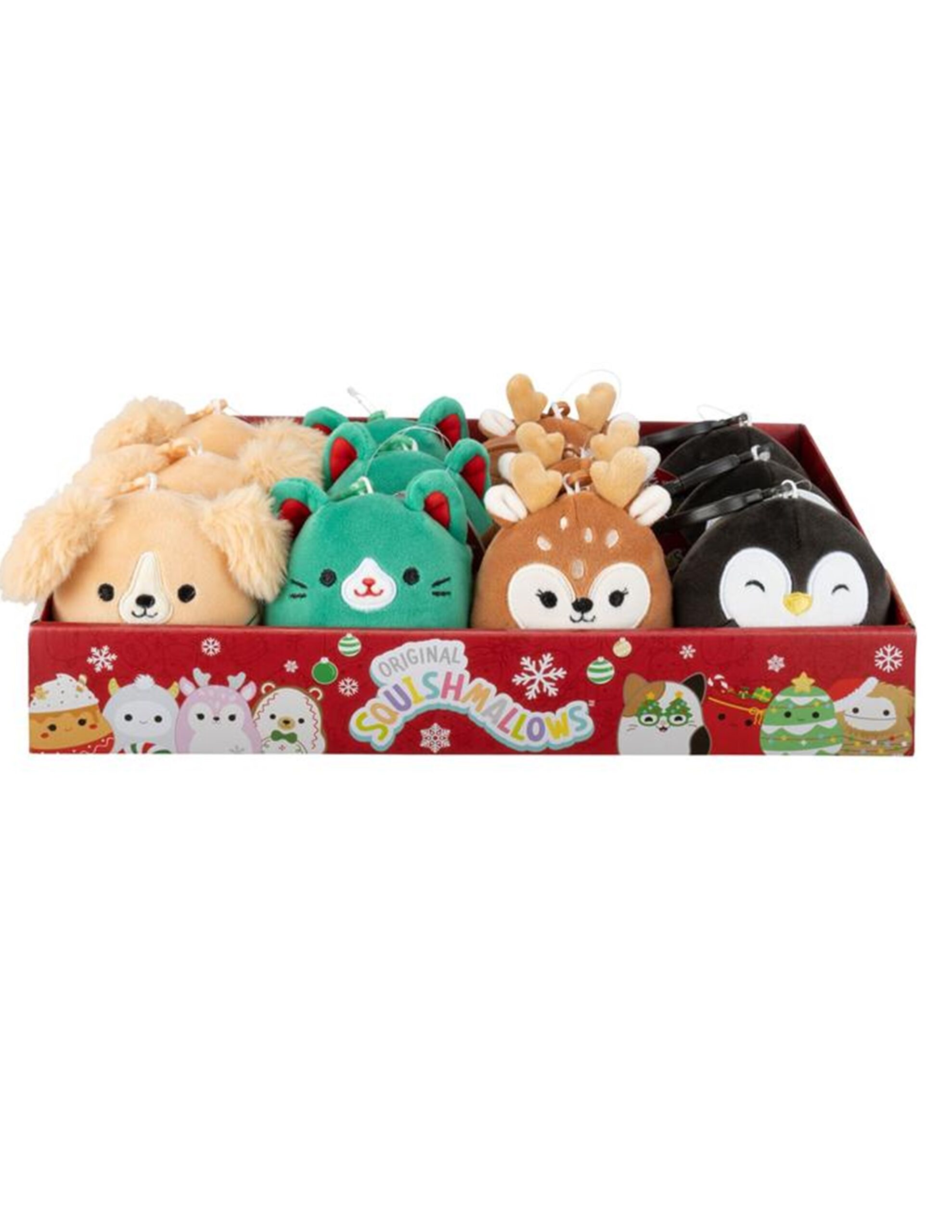 Christmas Squishmallows 3.5 Inch Plush Clip On Fun To The Collectible Plush Holiday
